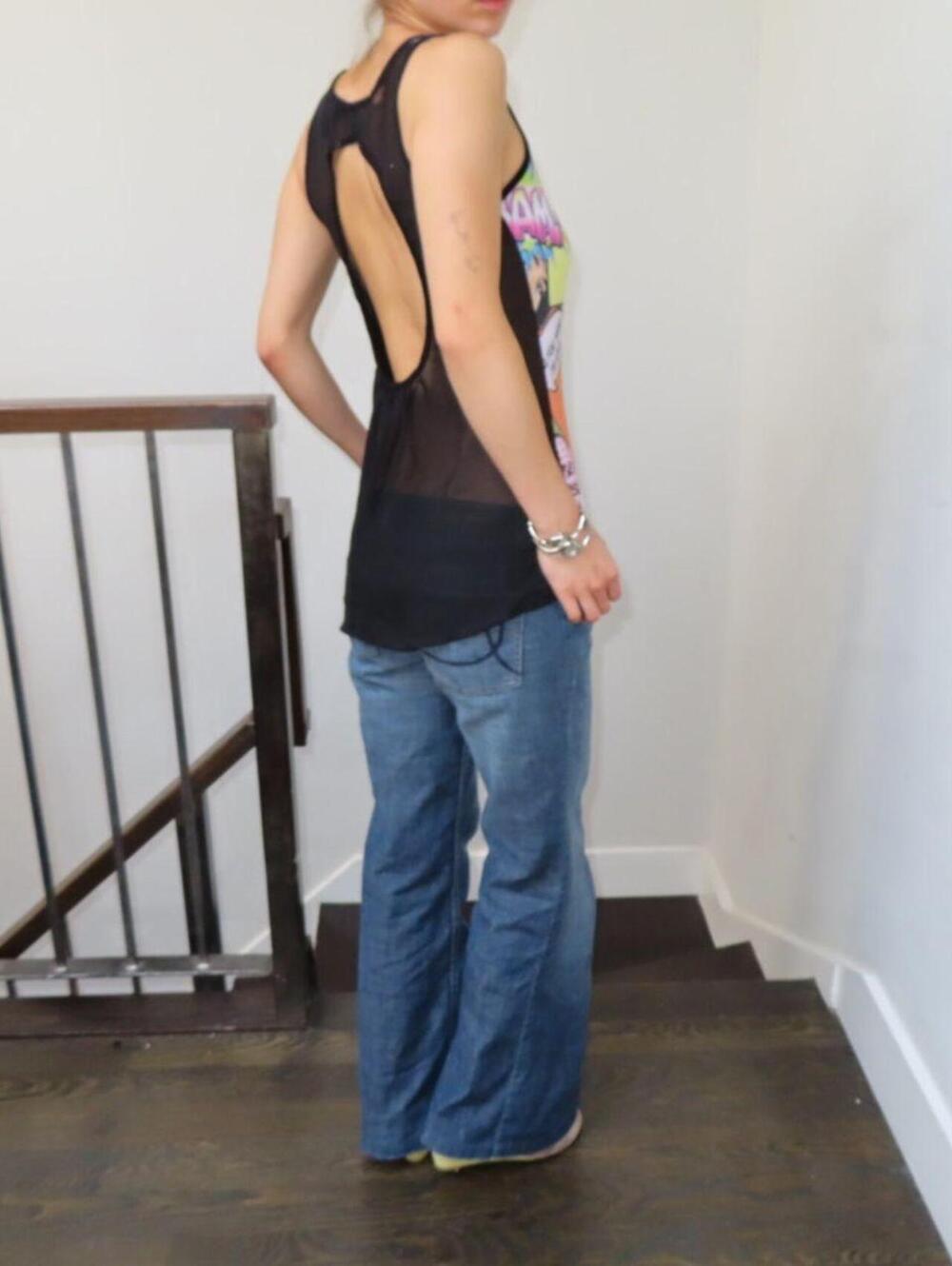 Wet Seal Women's Multi and Black Vests-tanks-cami